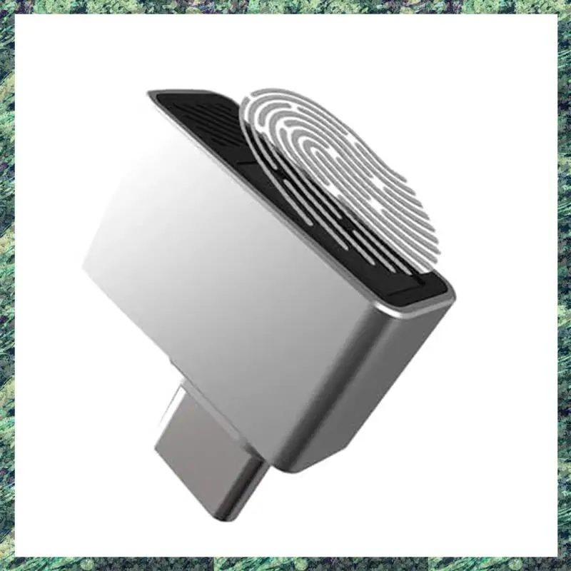 เครื่องอ่านลายนิ้วมือ Windows SCLS สําหรับ Win10/11, Type C/USB C, 360 °   สัมผัสไบโอเมตริกซ์ ลงชื่อเข้าอย่างรวดเร็วปลอดภัยพร้อมเอกสารเข้ารหัส Dura