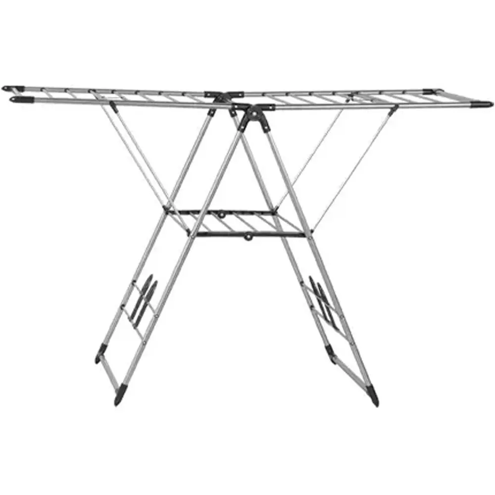 

Portable Adjustable Stainless Steel Clothes Drying Rack - Space-Saving for Indoor & Outdoor Use