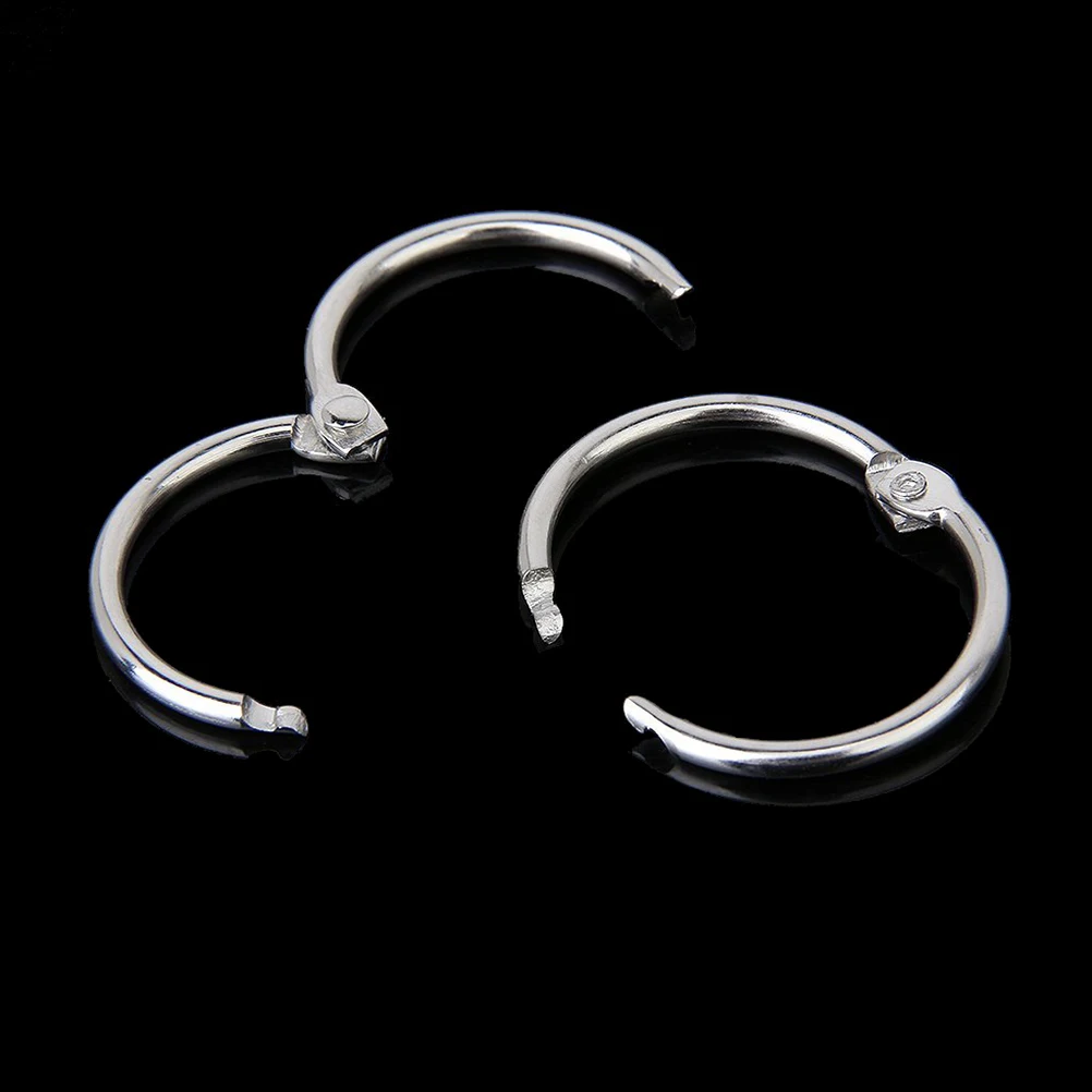 

10Pcs Silver Articulated Buckle Rings 65mm Ideal for Photo Albums Scrapbooks Notebooks Calendars Articulated Rings