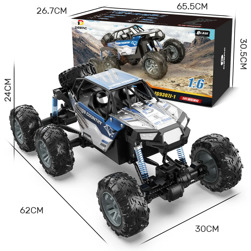 

Zl Oversized Remote-Control Automobile Six-Wheel Rock Crawler Gesture Induction Charging Electric