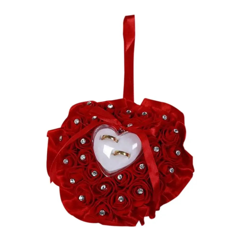 

NEW Heart-shape Romantic Storage Box Jewelry Case Ring Box Rings Holder