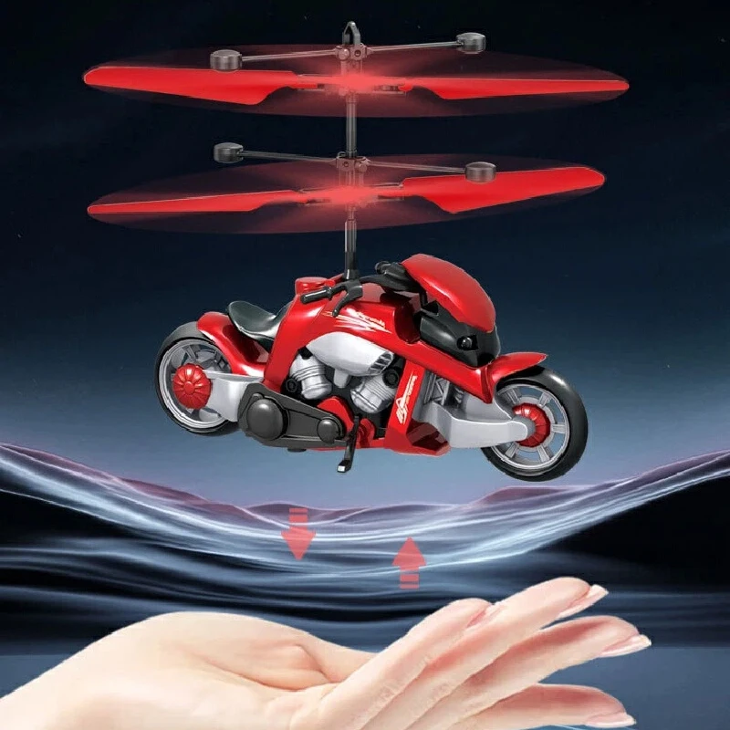 

Мотоцикл с датчиками жестов, индукционный вертолет, игрушка с функцией обхода препятствий, управляемая руками, для детей, интерактивная игра в помещении