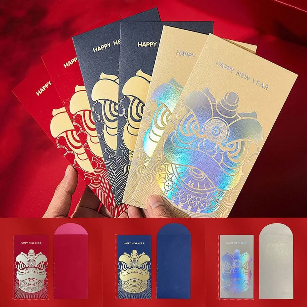 Stamping Gold Dragon Year Red Envelope Gift Bag Festive Funny Luck Money Envelopes Hongbao Chinese Style Lucky Money Bag Home