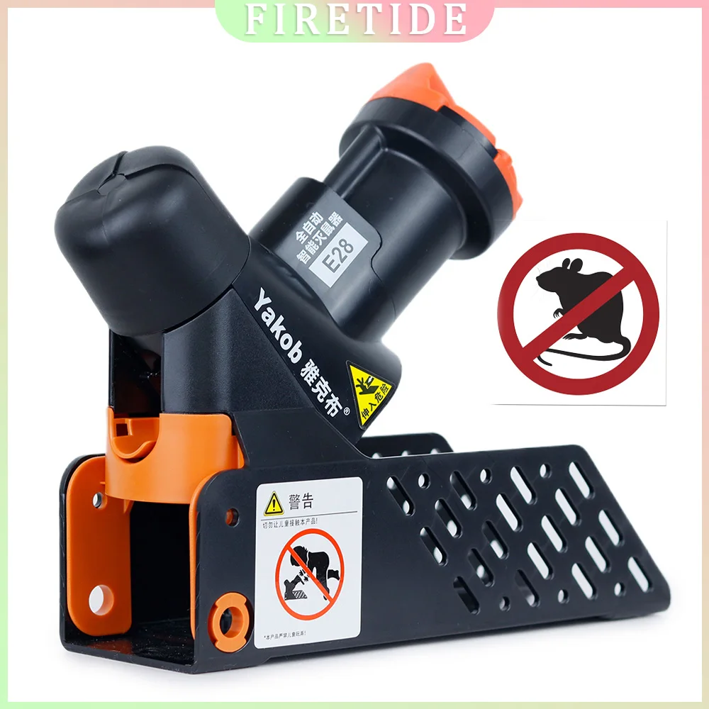 Automatic Rat Trap High-Voltage Electric Mousetrap – Reusable Rodent Killer, Continuous Capture, Household Rat Eliminator