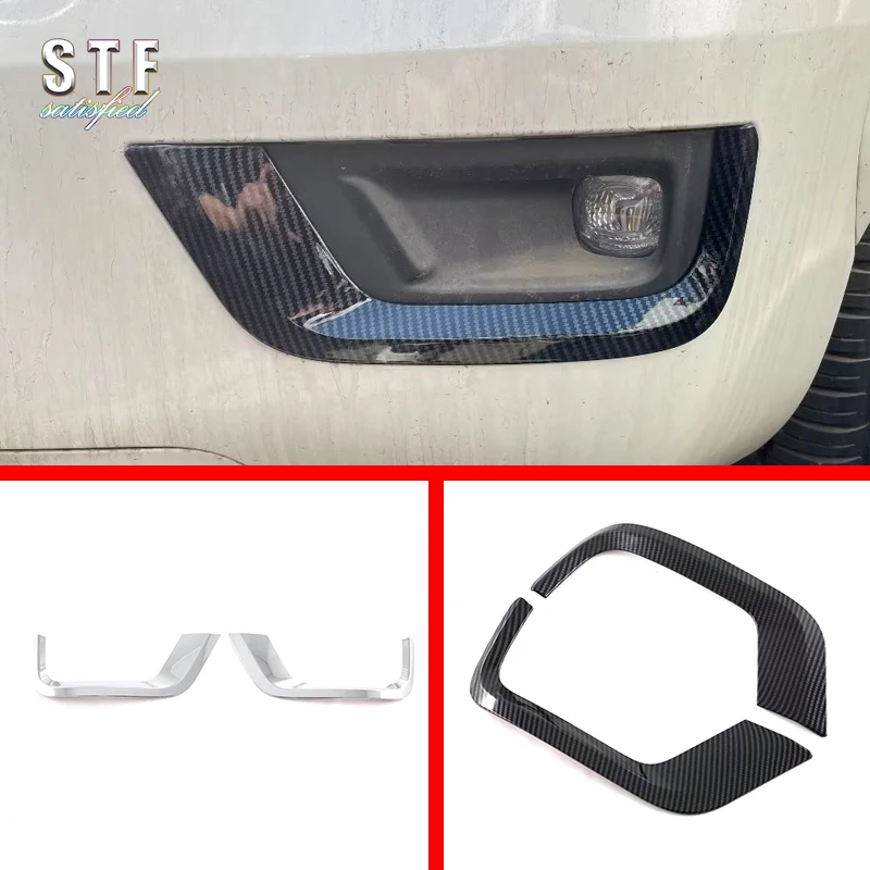 

ABS Front Fog Light Cover Trim For Toyota Land Cruiser LC300 2021 2022 2023 Car Accessories Stickers W4