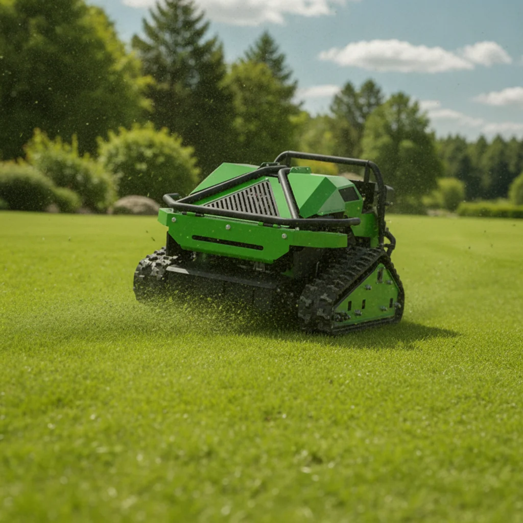 

Remote Control Crawler Lawn Mower RC Grass Cutter 40° Slope Climbing All Terrain Garden Farm Mowing Machine Free Shipping