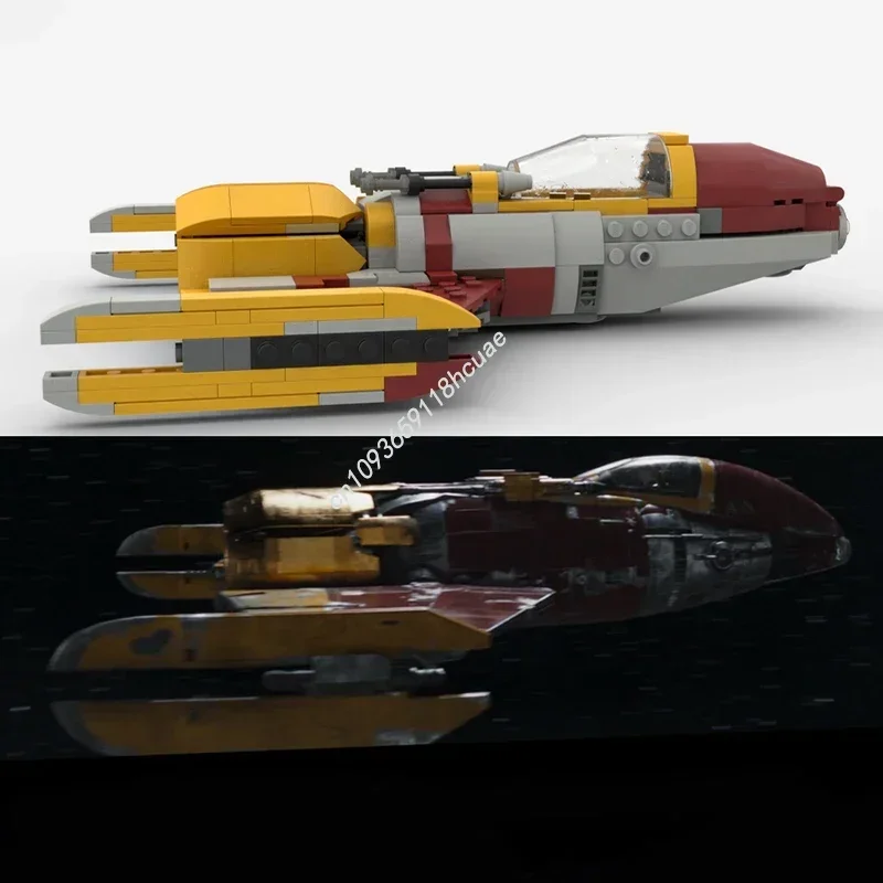 Set di Costruzioni Modello Astronave Starfighter di Shin Hati da 391 Pezzi, Blocchi Impilabili Creativi Educativi, Regalo per Bambini