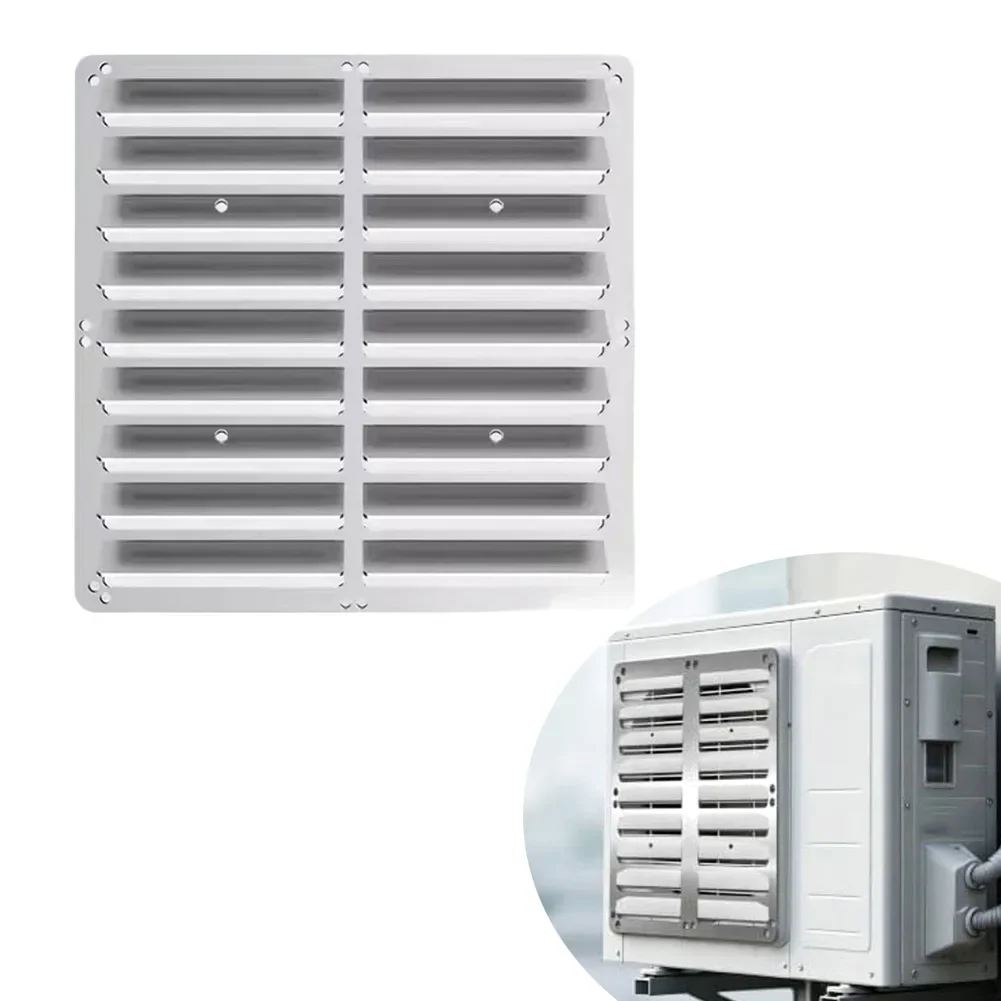 Stainless Steel Air Conditioner Outdoor Unit Air Guide Plate No Drilling Required Efficient Heat Dissipation Deflector