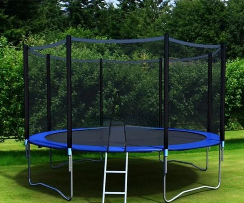 Children\'s Home Trampoline Kindergarten Large Trampoline Outdoor Bouncing Bed with Safety Net