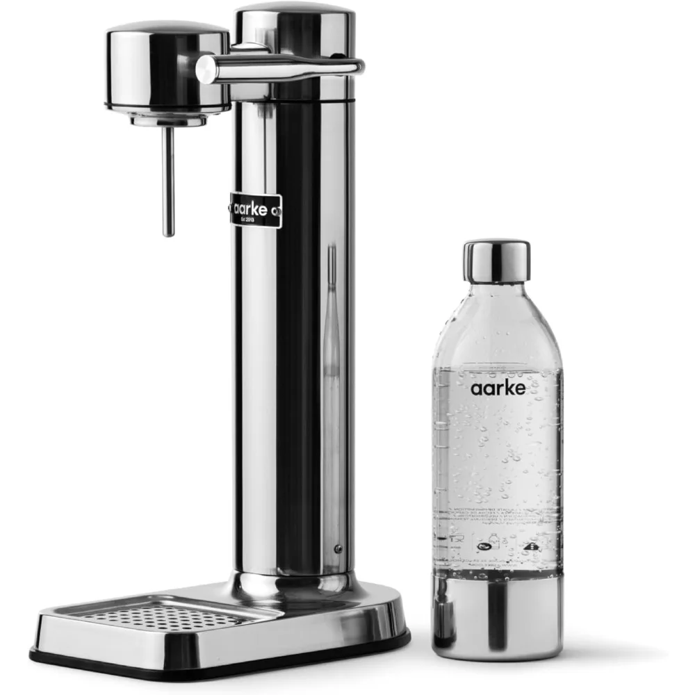 Premium Carbonator-Sparkling & Seltzer Water Maker-Soda Maker with PET Bottle (Stainless Steel)