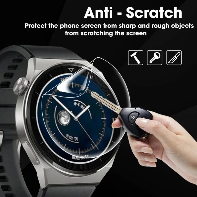 Huawei için yumuşak hidrojel Film izle Huawei 42mm 46mm Smartwatch Anti-Scratch ekran koruyucu için Huawei GT4 41mm 46mm değil cam