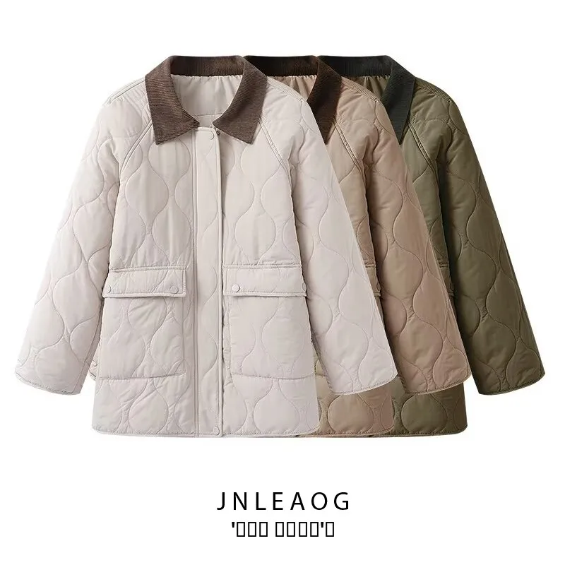 

Классический сшитый цветной блуэтный воротник, женский хлопковый Jaet Street Sle, длинный све, застежка-молния, круглый пуловер, пальто