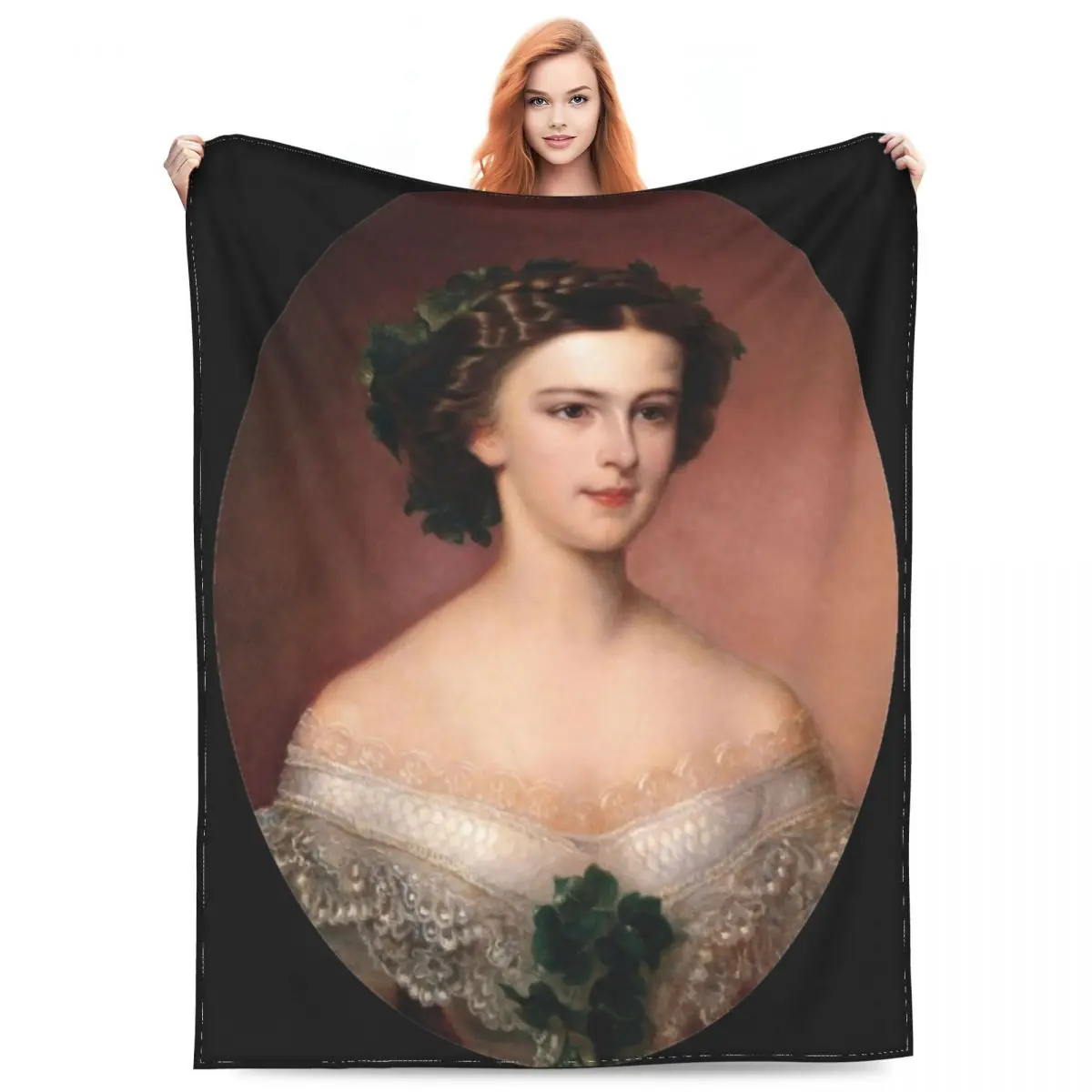 Portrait Of Empress Elisabeth Of Austria Merchandise Blanket Coral Fleece Plush Sofa Throw Blanket Cozy Warm for Couch Bedspread