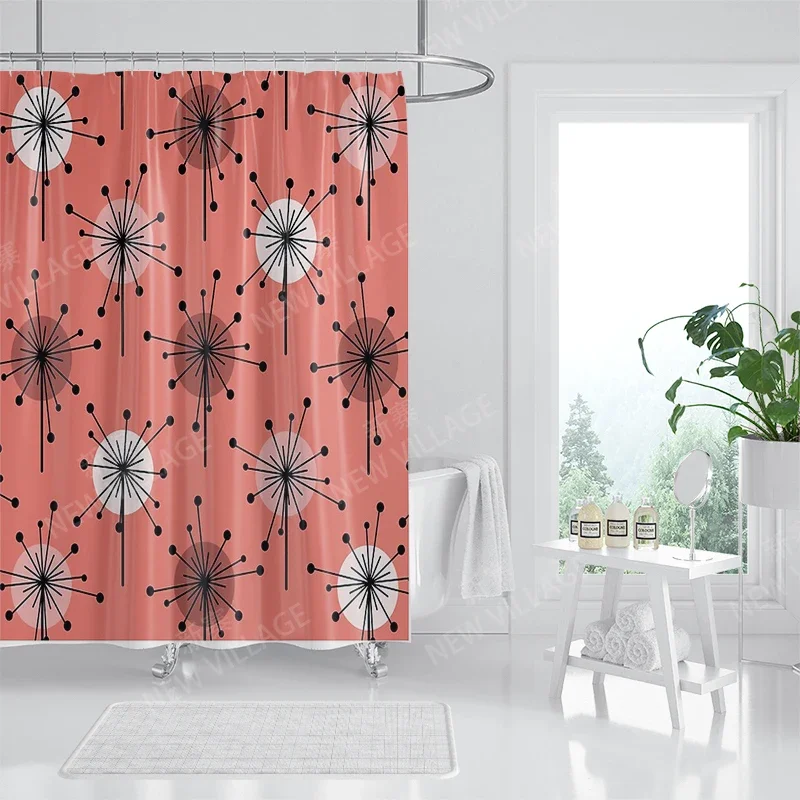 Waterproof fabric shower curtains Bathroom curtain accessories Bath curtain for shower 180x200 240*200 boho decoration abstract