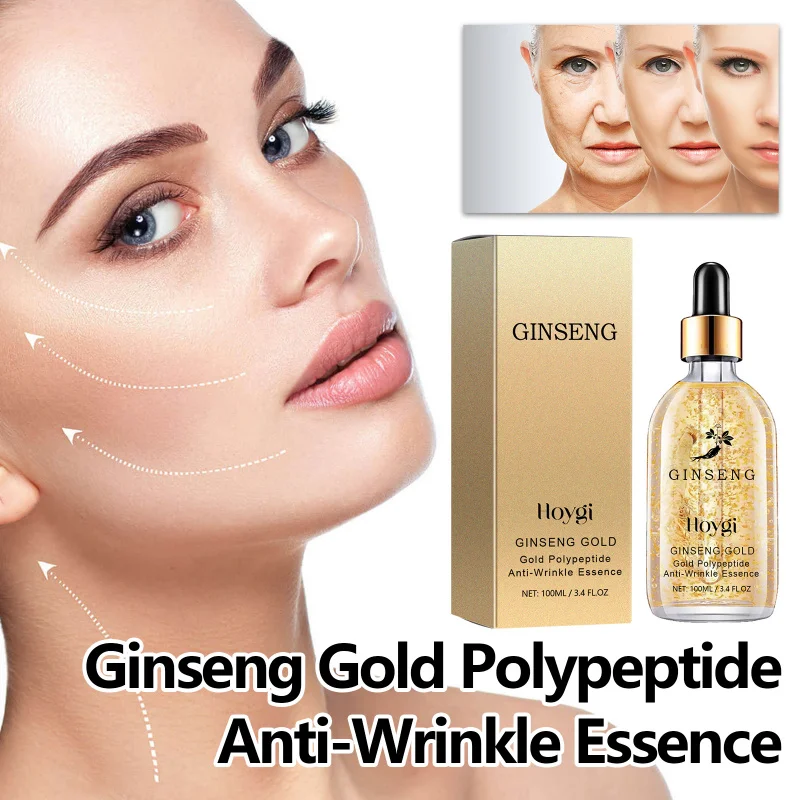 

Ginseng Gold Peptide Anti-Wrinkle Essence, Long-Lasting Hydration, Improves Dull Skin & Wrinkles, Soft & Nourished Skin, Essence