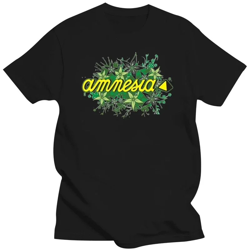 Harajuku T-Shirts Short Sleeve Top Quality Newest Designs Amnesia Ibiza T Shirt For Mens Letter Graphic Army Green summer funny