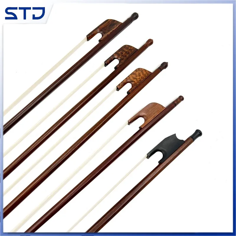 

High quality Baroque Style blackwood snakewood 4/4 violin viola cello bow Fiddle Bow,Siberian horsetail horsehair,violin parts