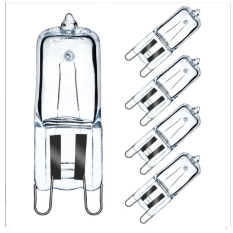 10pcs G9 Halogen Bulb 220V 20W 35W 50W G4 Halogen Bulbs Light Globe Lot JC Bi-Pin LED Lamp Warm White Replace LED Lamp