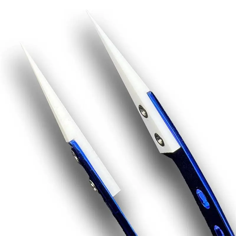 A25F- Precision Tweezers ESD Safe Anti-Static Ultra Sharp Tip For Micro Soldering Electronics Repair