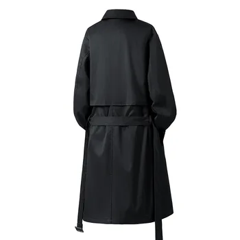 Men's Mid-Length British Lace-Up Trench Coat 4 2026 Spring Autumn Mid-length British Trench Coat Light Ripe Lace-up Trench Coat 4