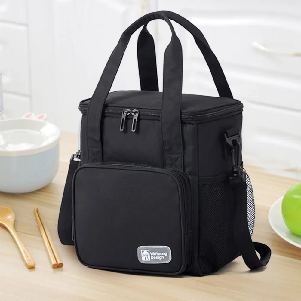 Large Capacity Portable Lunch Box Bags For Women Men Thermal Cooler Pouch Bento Insulated Tote Travel Work Food Bag HandBags