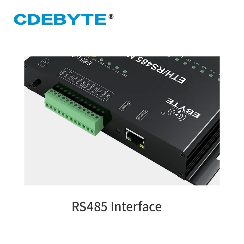 Ethernet RS485 12 Way Network IO Controller Modbus TCP RTU Analog Digital Input Relay Output Master Slaver Socket Connection