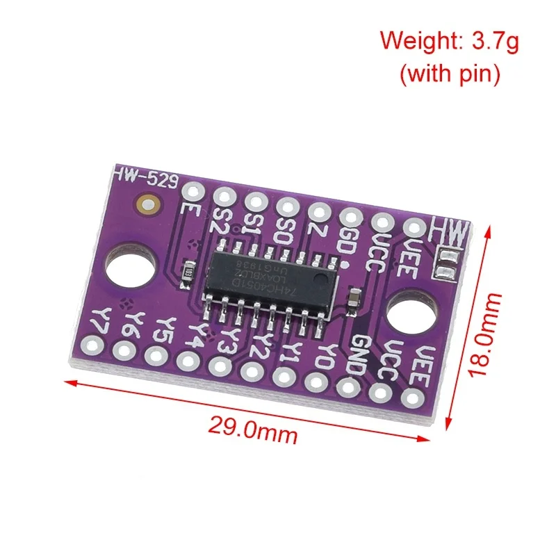 1/2/5/10PCS 74HC4051 CD4051 single 8-channel digitally controlled electronic switch Multiplexers For Ardunio