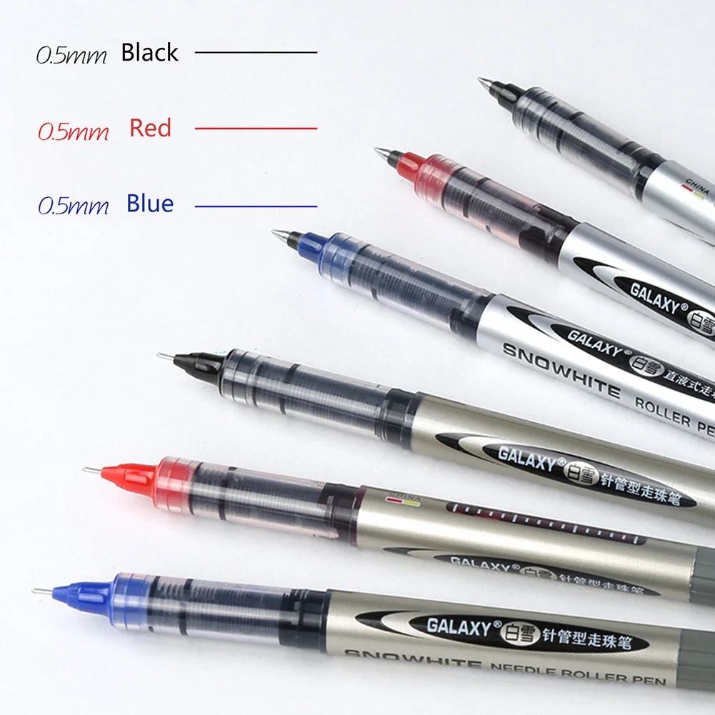 Ink Fine Nib Gel Pens Big Capacity High Quality Student School Office Stationery Roller Ball Pen Multiple Colour Ballpoint Pens