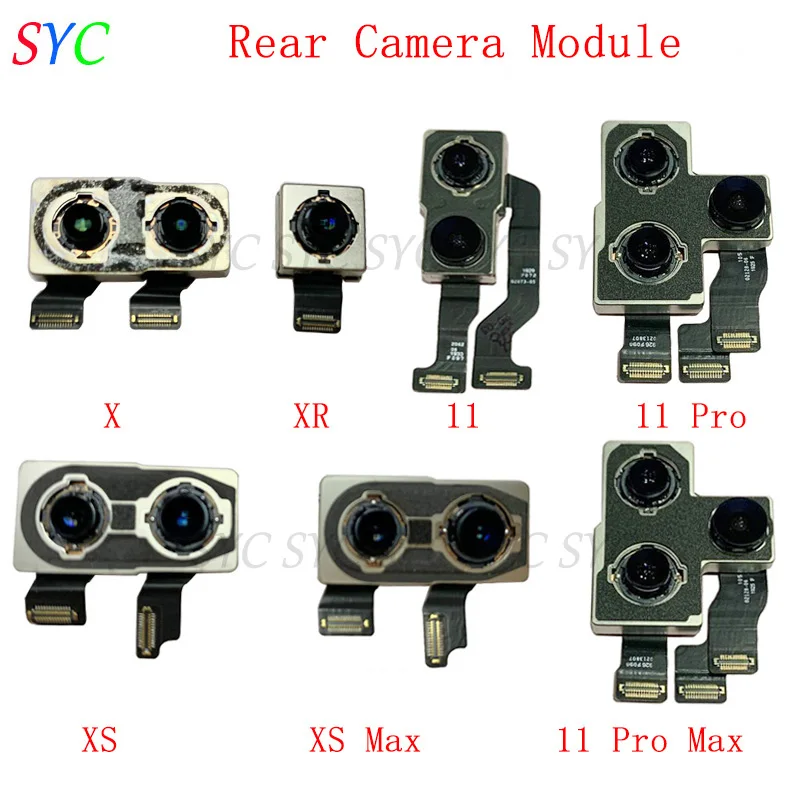 Rear Big Camera Back Camera Module For iPhone X XR XS Max 11 Pro Max 12 Mini SE 2020 Back Camera Module Repair Parts