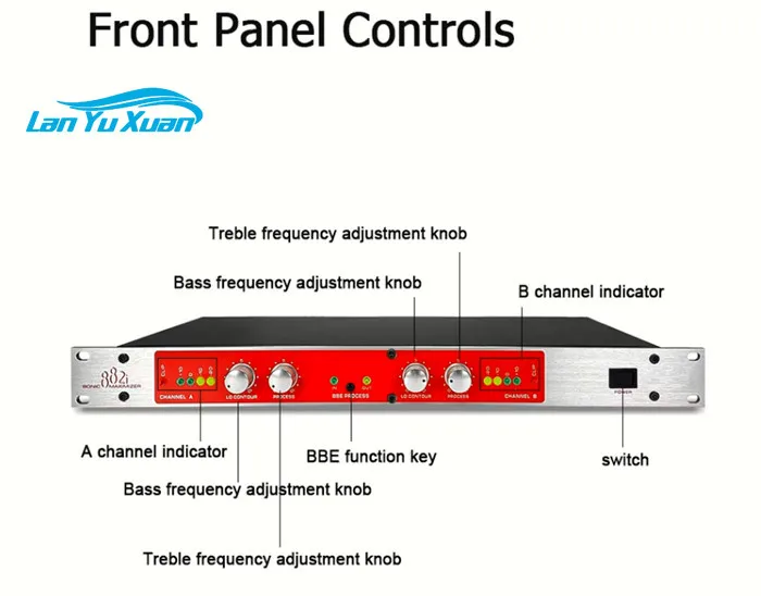 

2026 Outdoor Sound System Ktv Karaoke Dj Equipment Processor 882i Enhancer Professional Audio Driver Sound Exciter Maximizer