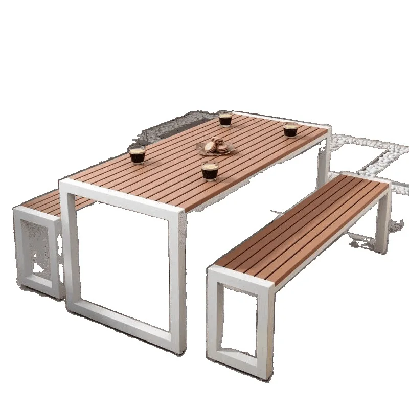 

Outdoor table and chair leisure villa, courtyard garden park terrace coffee table, open air table and chair combination