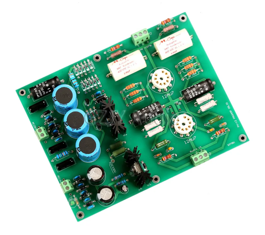 Preamplificador de tubo electrónico HIFI de circuito CONRAD JOHNSON PV12, usando LT1085 como regulador de voltaje de filamento