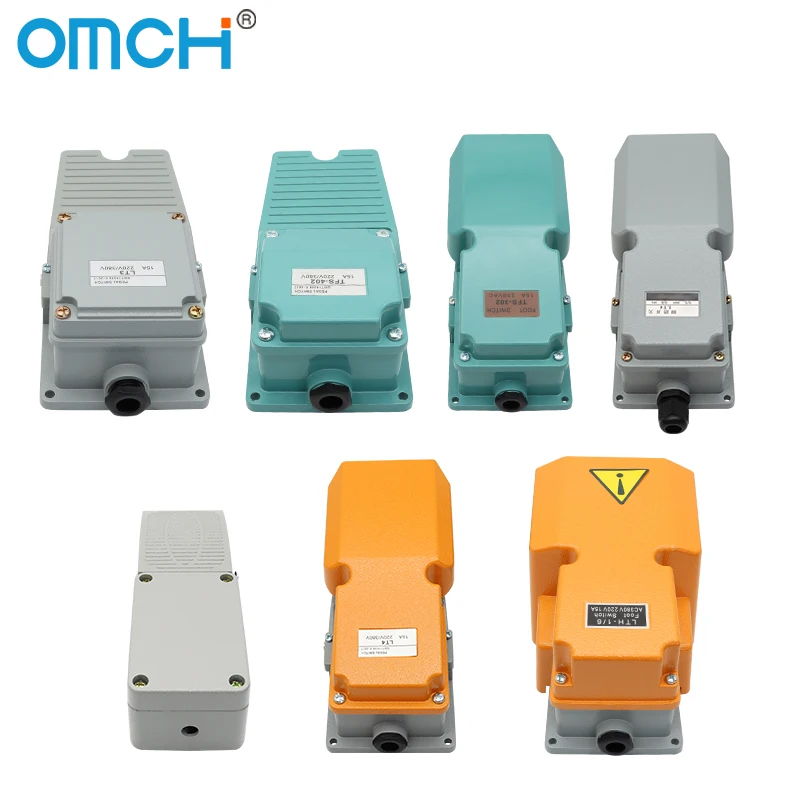 OMCH Foot Switch TFS201 Foot Switch LT4 Pedal Switch with Cable EKW-5A- B machine control switches