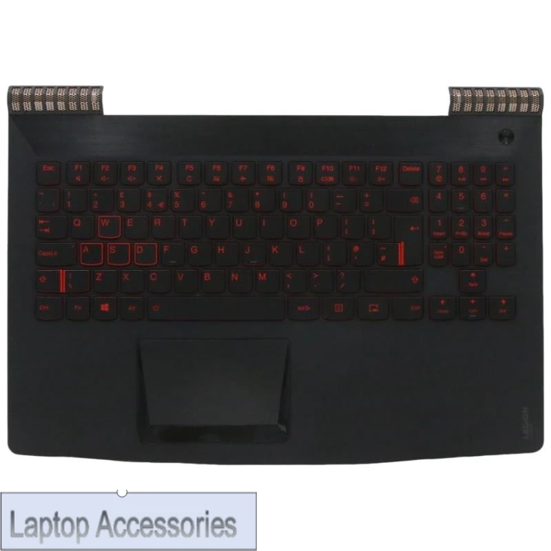 

UK English Golden Keyboard Upper Case Palmrest Shell Cover For Lenovo Legion Y520 15 R720 15IKBN 15IKBA 5CB0V07024