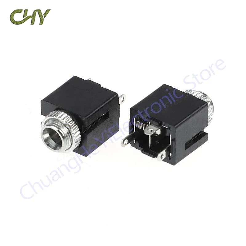 10Pcs PJ-301CM 3.5MM Headphone Plug Dual Channel Audio Video Welding Line For Headphone Socket