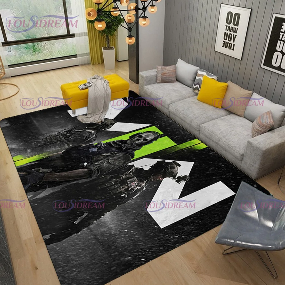 3D Game Call of D-Duty Carpet Living Room Carpet Bedroom Floor Mat Non Slip Mat COD Gamer's Bedroom Mat Ghost Decor Gift