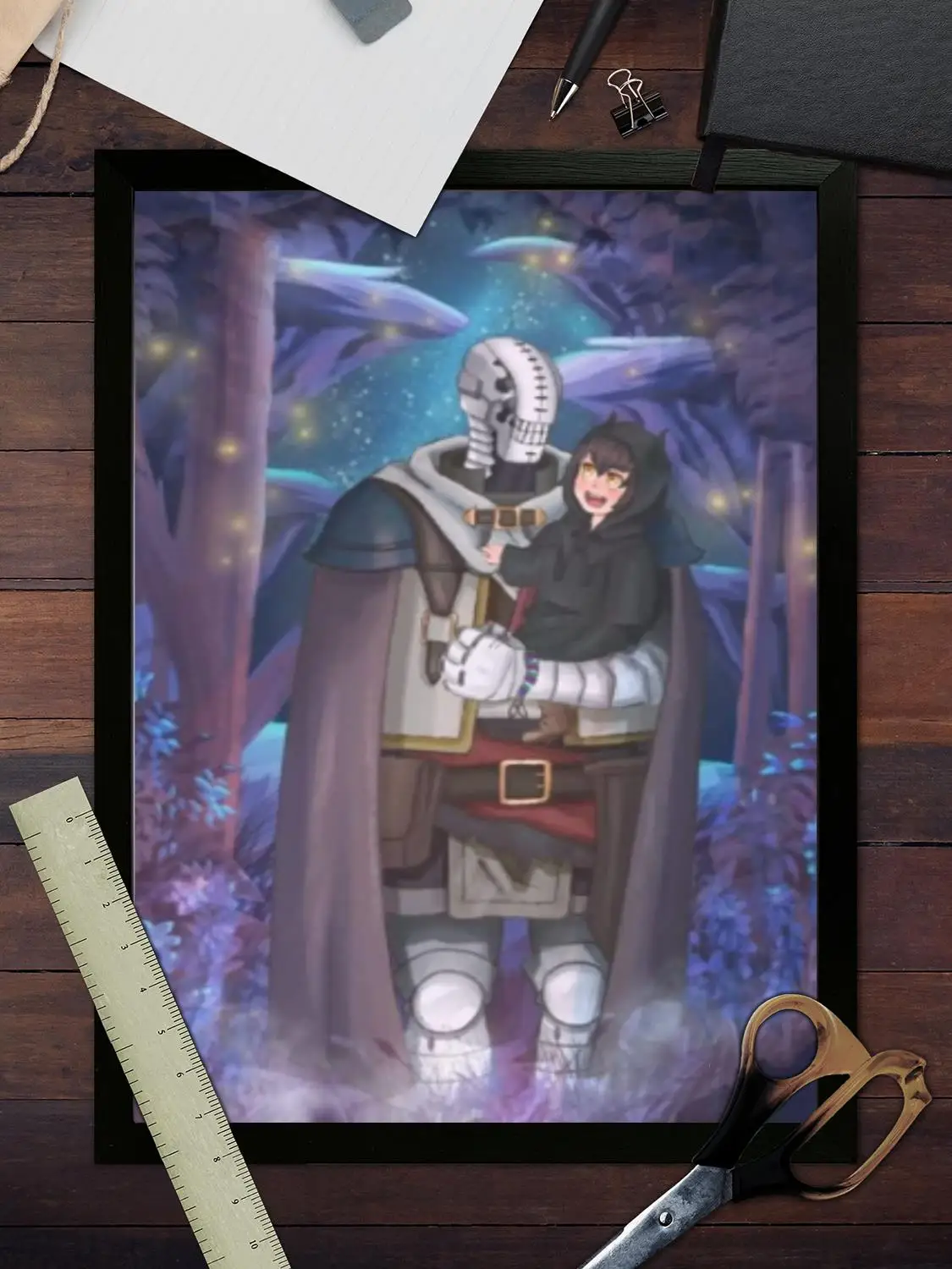 ملصق فني من القماش على شكل روح الغابة من سومالي وفن جداري، طباعة صور، ديكور غرفة نوم عائلية حديثة، لوحة زخرفية #3