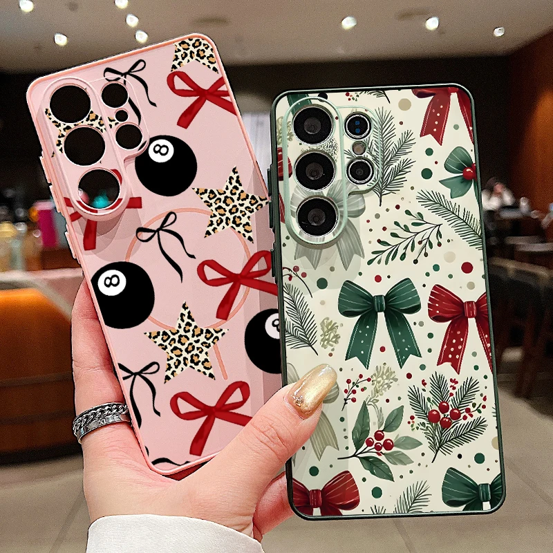 Bowknot Pattern Magnetic Phone Case For Samsung Galaxy S26 S25 S24 S23 Ultra S25 S24 FE A57 A56 A37 A17 A55 A26 A36 A35 5G Cover