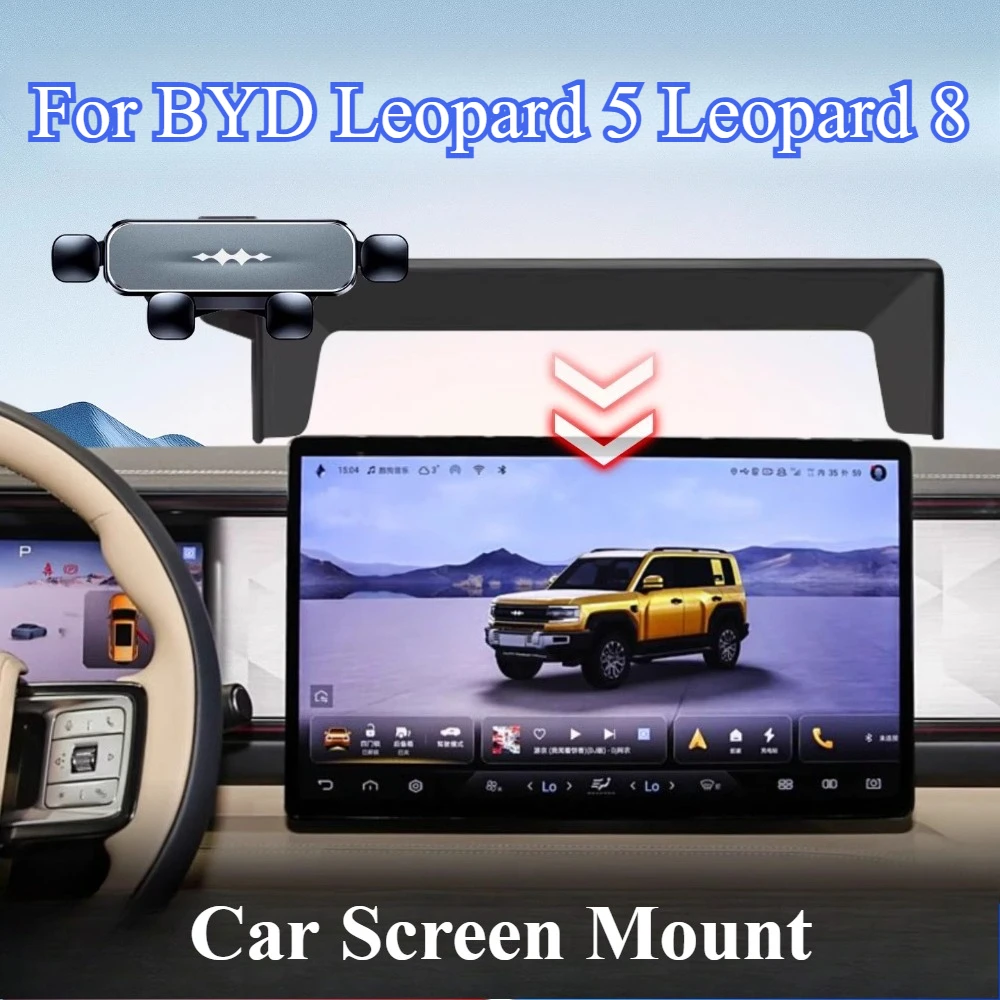 

Car Phone Holder For BYD Formula Leopard 5 Leopard 8 2025 2024 Car Styling Bracket GPS Stand Rotatable Support