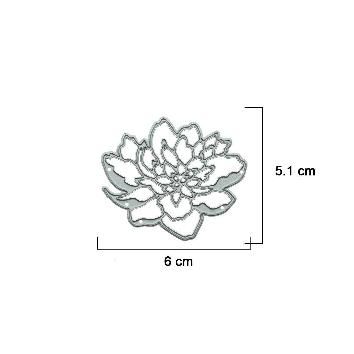 Small Metal Die Cut Lotus Flower Pattern Punch Cutter Greeting Card Decorating DIY Memory Postcard Craft Paper Stencil