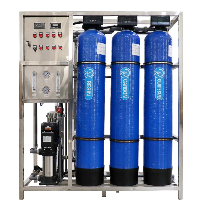 GY500-13Y4040-A02 500 LPH Small Reverse Osmosis Water Treatment Machinery FRP Pressure Vessel Motor Water Purification Filter