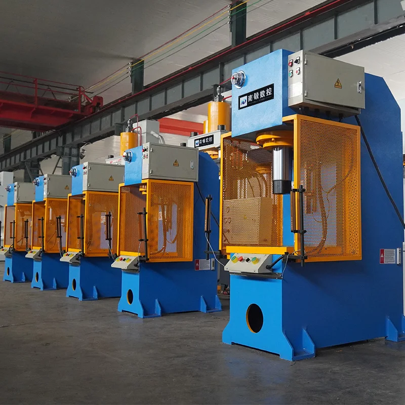 100 Tons C-type/single-arm Hydraulic Press for Round/square/pipe Straightening with Safety Light Grating and  Drop Holes