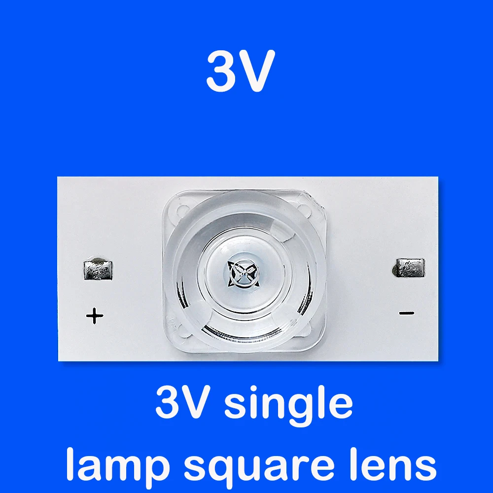 3V 6V SMD lamp beads with optical lens filter, suitable for 32-65 inch LED TV repair, with thermal glue, 2m cable repair parts
