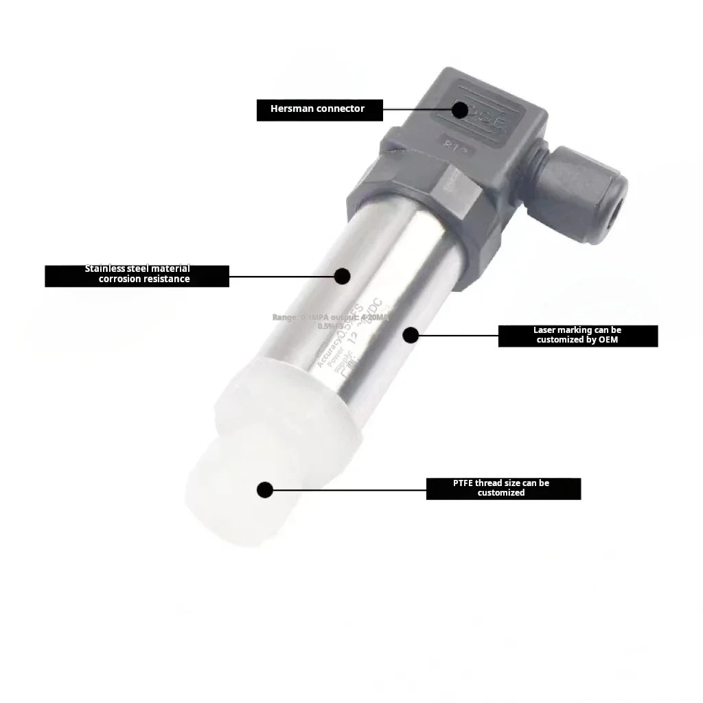 

Датчик давления 4–20 мА, 0–5 В, устойчивый к кислотно-щелоченому окружающей среде