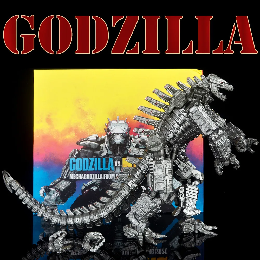 

SHM Mechagodzilla Action Figure 2021 Godzilla Vs Kong Movie Version Articulated 20CM PVC ABS Collectible Toy For Kids Collectors