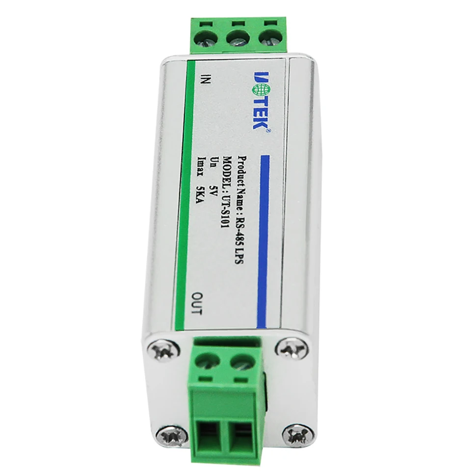 

UOTEK RS485 Модуль защиты от грома, изоляционный модуль ESD, ограничитель перенапряжения RS 485, уровень 4, высокое качество UT-S101