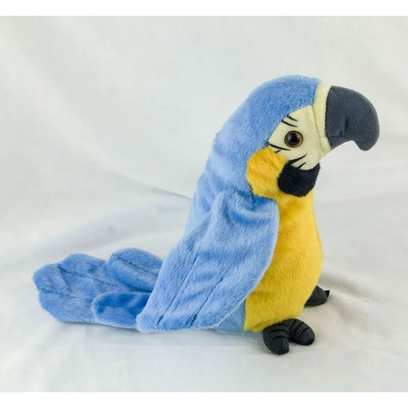 Pappagallo guacamayo parlante Ripeti cosa che dice Peluche animale di peluche Registrazione elettronica Pappagallo animato Parlante Pappagallo Giocattoli di peluche per animali domestici