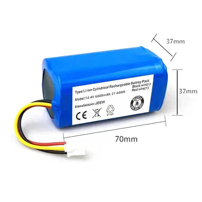 100% new original 14.4 v 12800mAh battery for LIECTROUX C30B robot vacuum cleaner 1 part/package