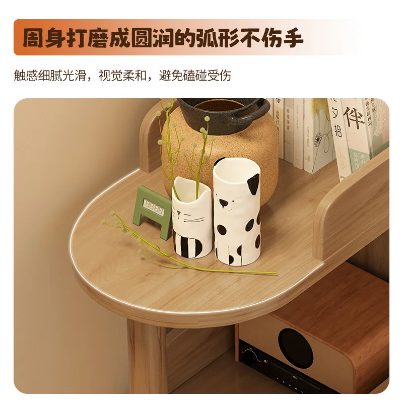 Bedside table extremely narrow slit small cabinet simple mini storage rack