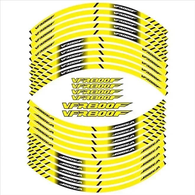 FOR HONDA VFR800F Motorcycle Parts Contour Wheel Decoration Decal Sticker - B